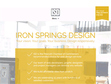 Tablet Screenshot of ironspringsdesign.com